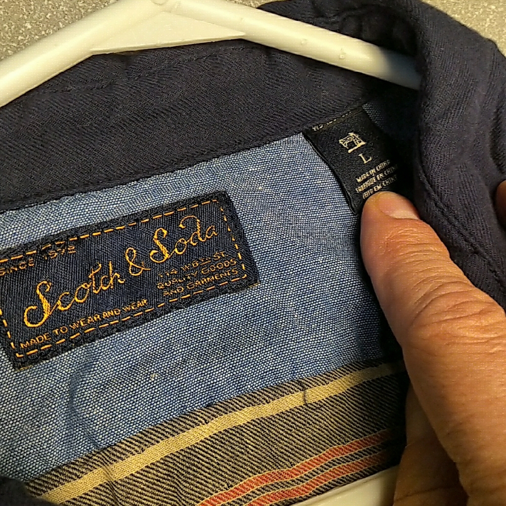Scotch & Soda Blue Lightweight Jacket